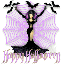 Gifs happy Halloween sorcière